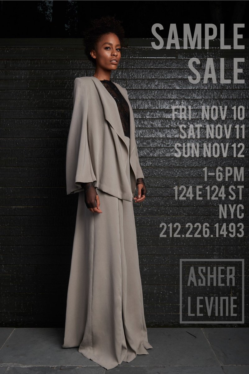Don’t miss our sample sale next weekend ! #futuristicfashion #asherlevine