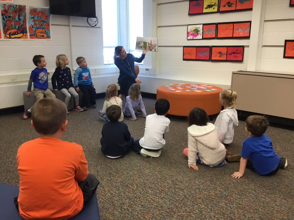 gasieski's tweet photo. Listening to Ms. Wahl Read Thelma the Unicorn! https://t.co/4wBrs4LEZN