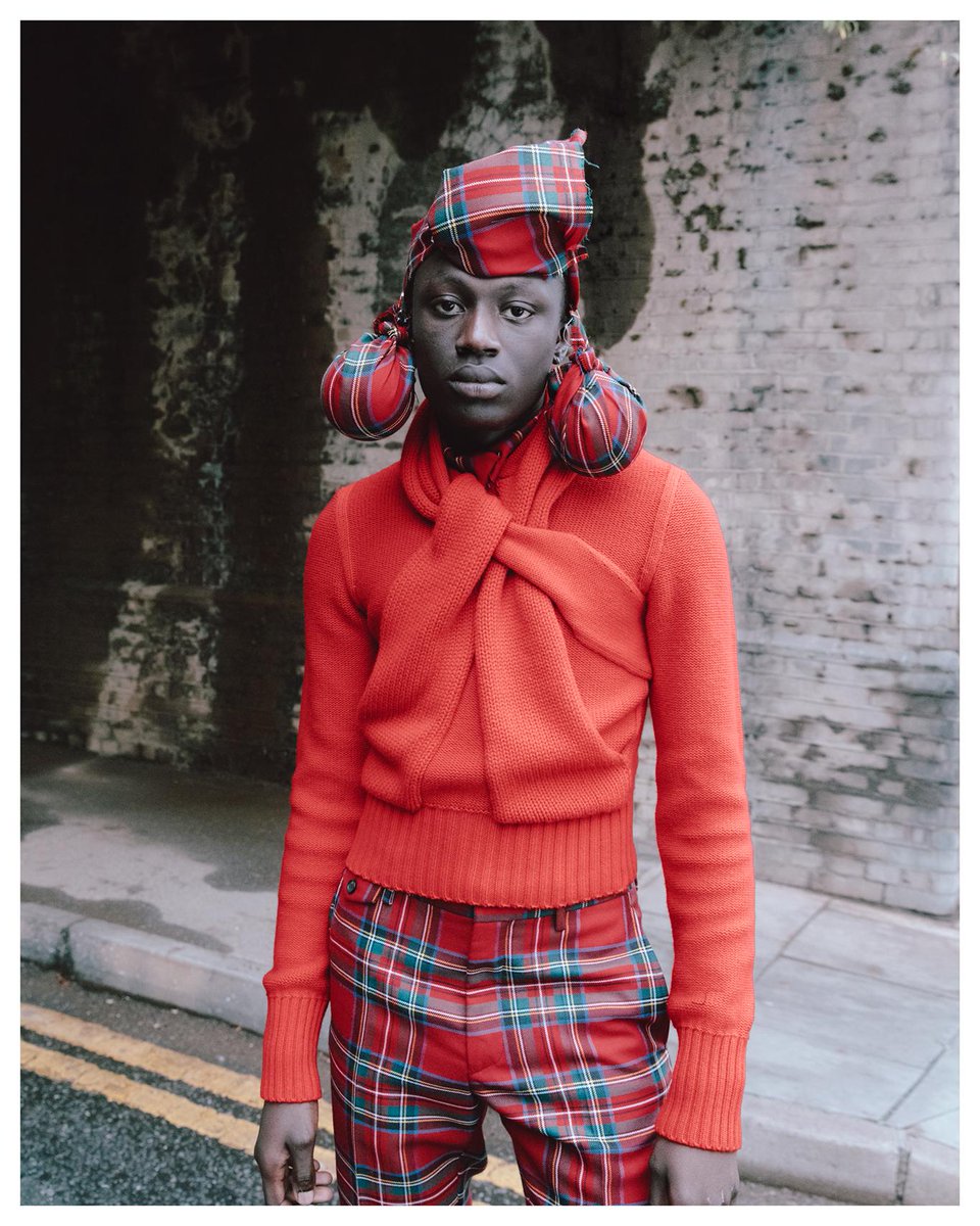 Abdourahman in a fashion collaboration by Ib Kamara and Kristin