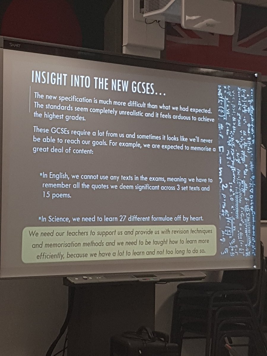 Bradders1901's tweet photo. Students from LEA explain their perspective on the new GCSEs... #TMLEA https://t.co/5P73ijd739