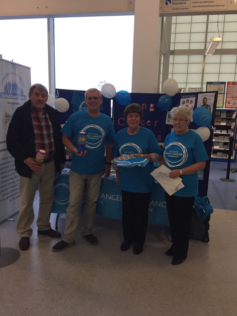 RESOLVE_heft's tweet photo. Some of our support group Lung Cancer patients at the stall raising money for Lung Cancer awareness #headhigh #LungCancerAwarenessMonth https://t.co/IPsD8LIoe9