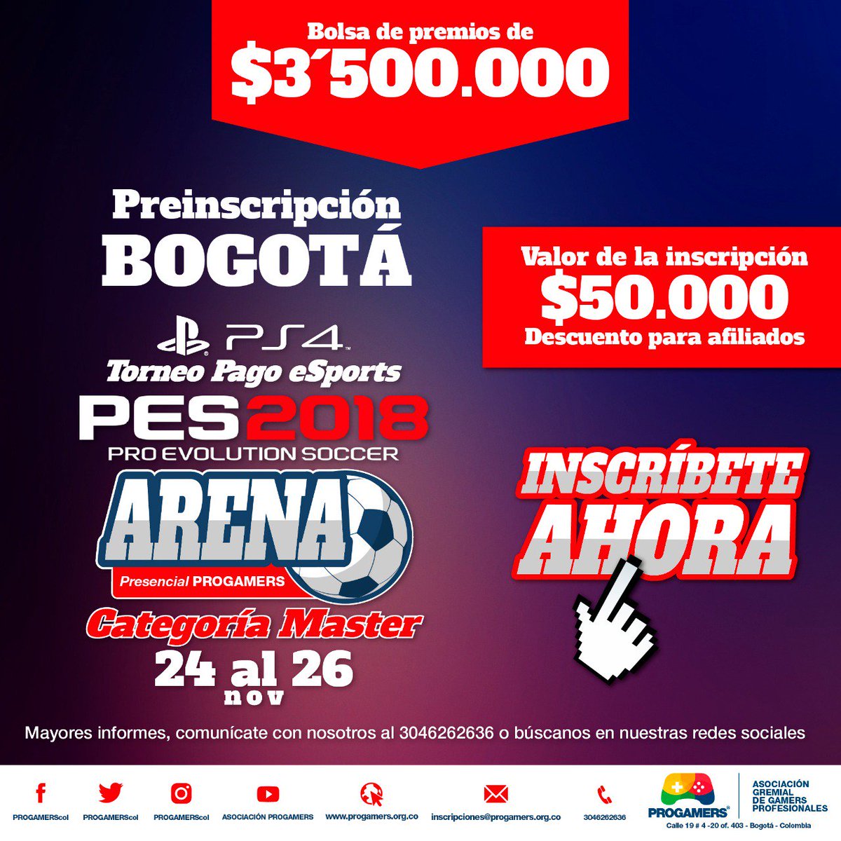 PROGAMERS_COL's tweet image. Felicitamos a Jhon Castrillon por ser el ganador de nuestro concurso.