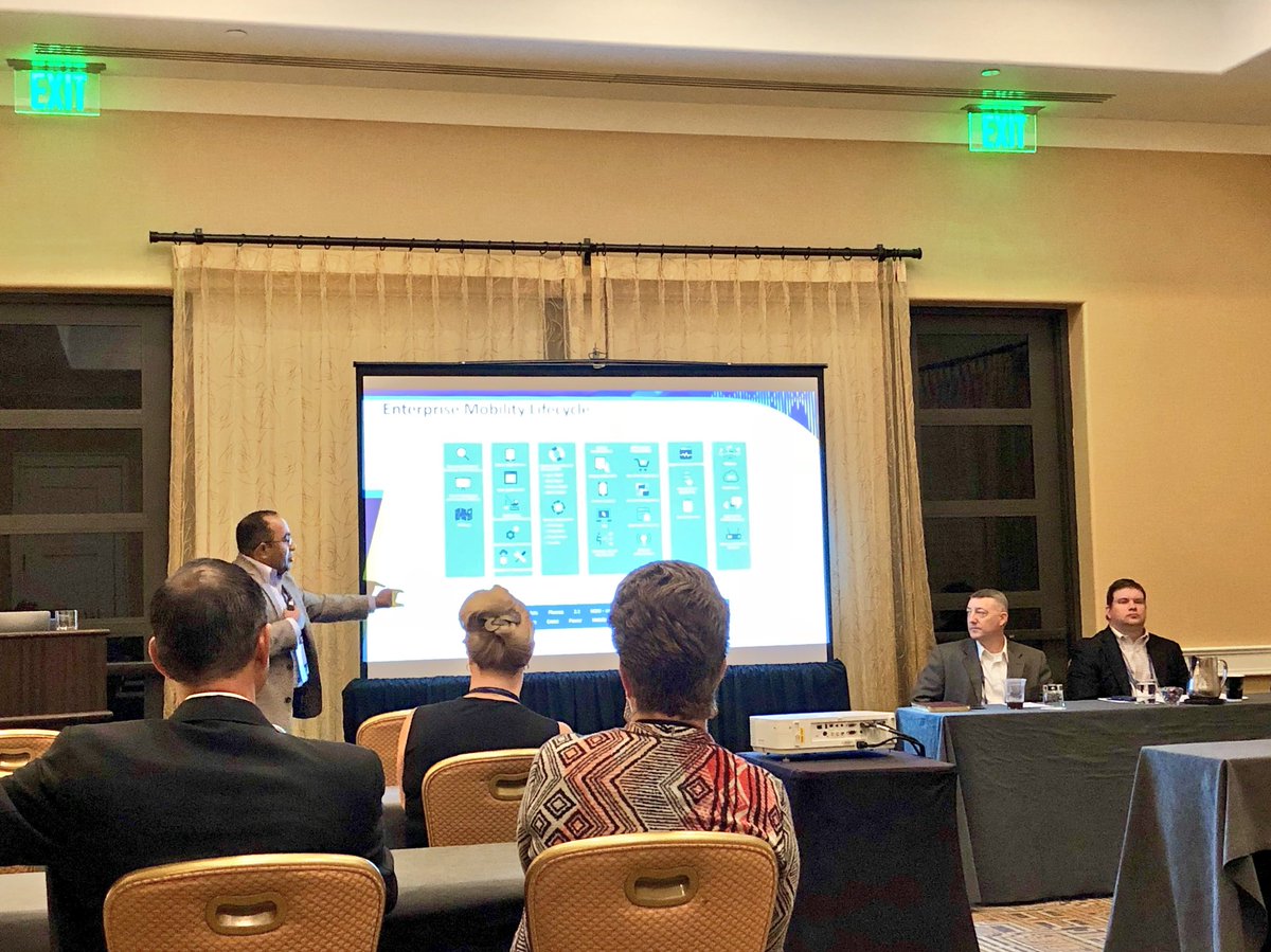 TechData_HPE's tweet photo. .@Tech_Data’s Harish Sathisan, Director of #Mobility discussing the Enterprise Mobility Lifecycle #TechDataSummit https://t.co/t5WgwcLPJA