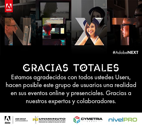 adobeugla's tweet photo. Gracias a todos #AdobeNEXT algunas fotos del evento https://t.co/miNo4bSn8G https://t.co/JonESYv1Kw