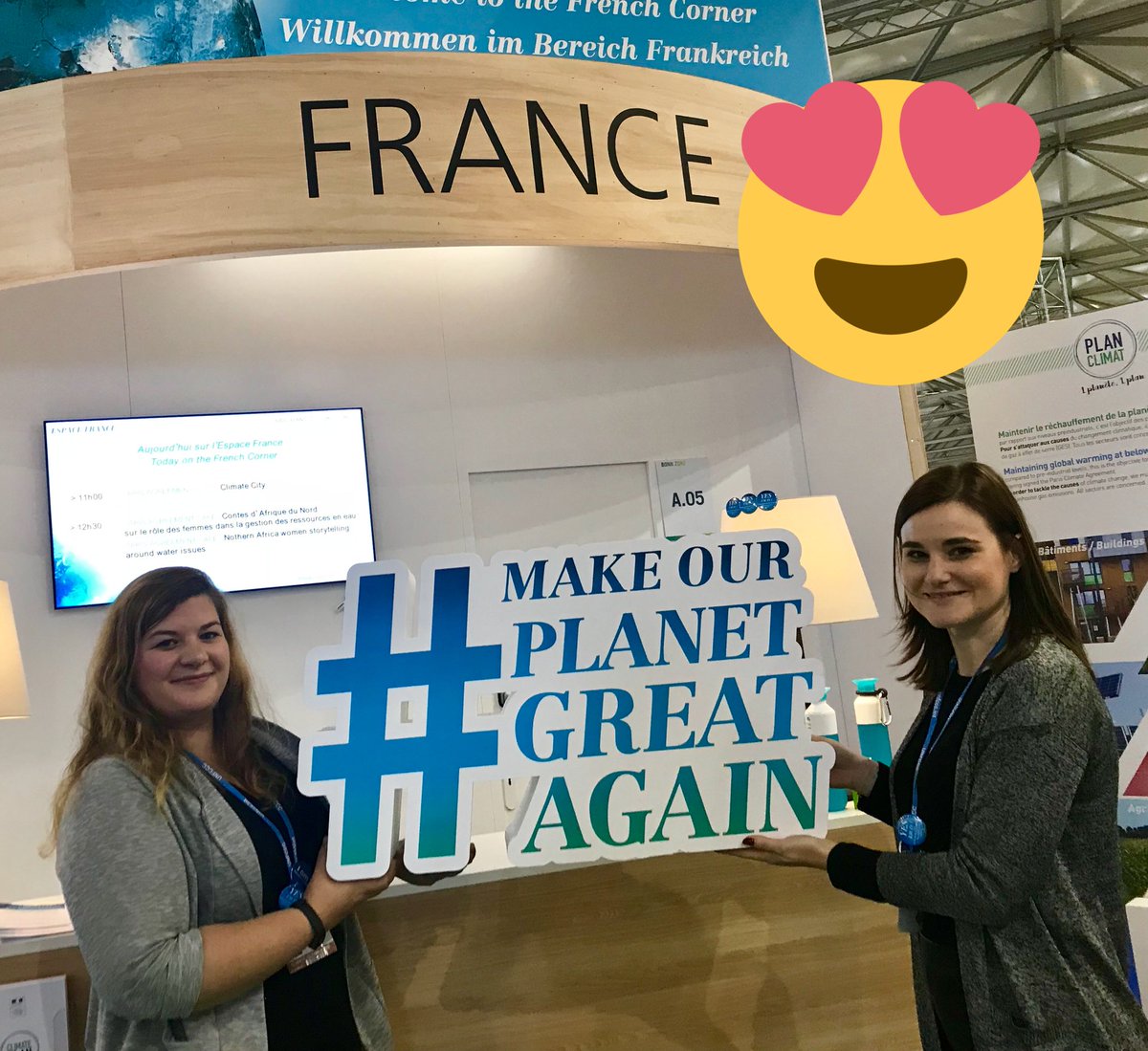 Pauline_Gass_'s tweet photo. Second day over!!!@DeloitteLU we are also supporting greater region initiatives. Let’s #makeourplanetgreatagain #Cop23Bonn #cop23 https://t.co/V4wlqaWzt3