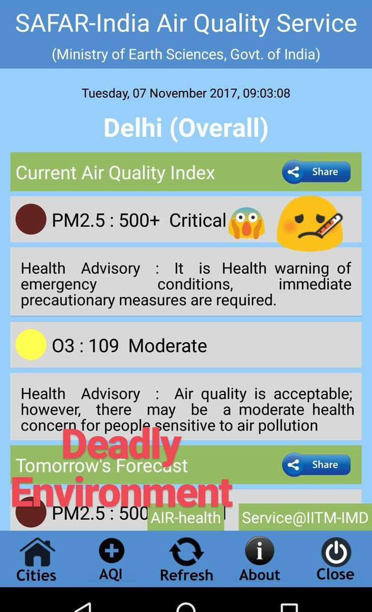 sachinpancholi's tweet photo. Deadly Environment in delhi .. 🤒🤒🤕☠️☠️ #DelhiSmog #pllution #DangerZone #delhipollution #delhiAirpollution https://t.co/xxWUAkUfnz