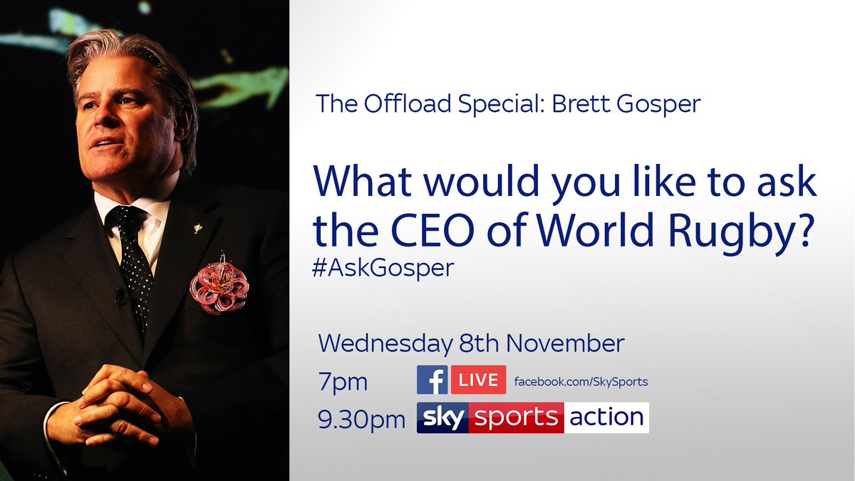 #AskGosper - Get your questions in for @brettgosper on #TheOffload with <a href="/WillGreenwood/">Will Greenwood</a> &amp; @RupertCoxSKY tomorrow night.
