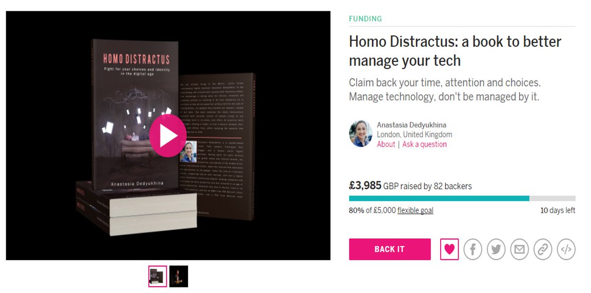 ConsciDigital's tweet photo. We're 80% financed! Last 10 days to get your book copy, there won't be any left after campaign is finished https://t.co/a8ajLHiLD6 https://t.co/6VfVjXaiI3