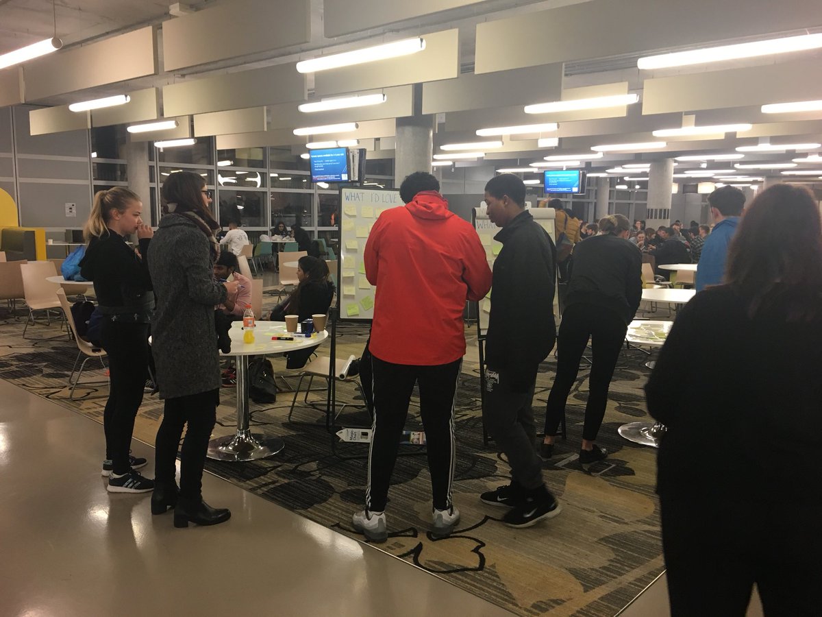 covuniaccomm's tweet photo. Great to see so many students getting involved and giving their opinion about their breakfast/dinner🍛 #ResLifeCov https://t.co/1our84KPib