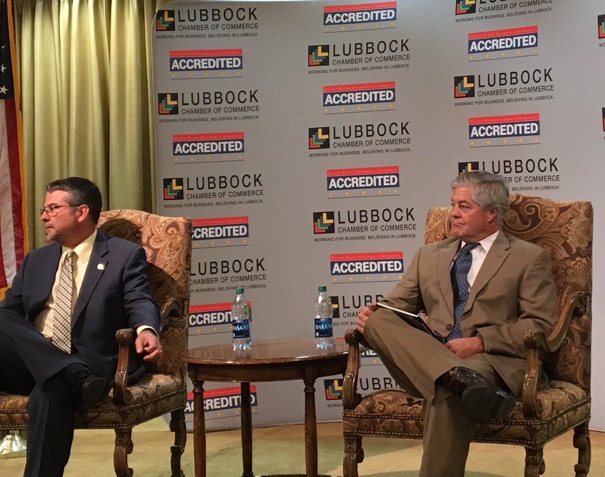 LubbockChamber's tweet photo. Excited to honor and hear from @electcharles &amp; @FrulloForTexas at our Legislative Appreciation lunch this afternoon! #VoiceOfBusiness https://t.co/ZHZwSQlex8