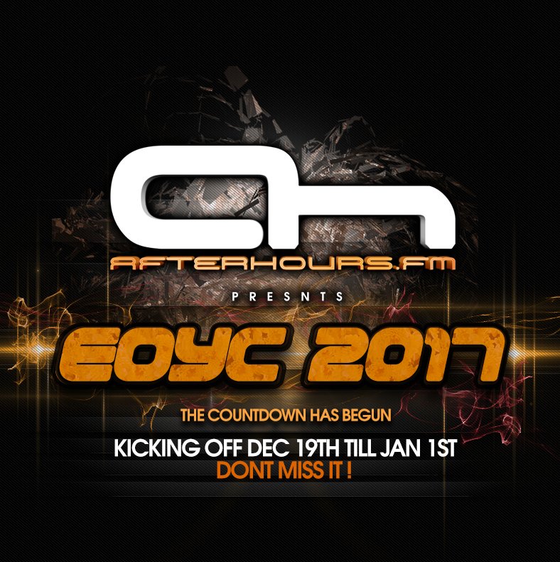AfterhoursFM's tweet image. Dec 19th is the Day #EOYC 2017 -- Don't Miss it!! Worlds Biggest Online #Trance Event! on #AHFM