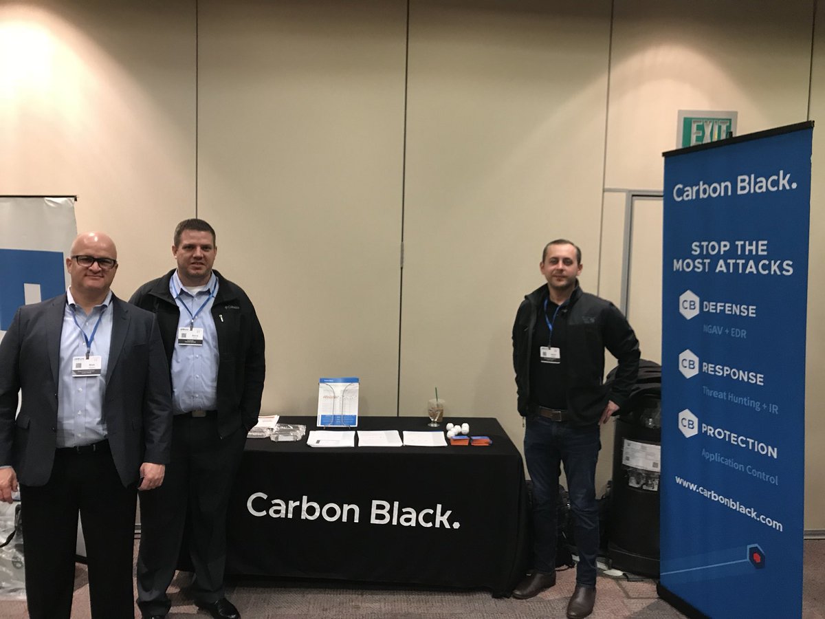 Excited to be at #idsym in #Boise with the @CarbonBlack_Inc team! #cbdefense #nextgen #endpoint #security