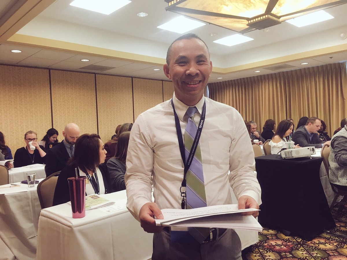 WorkforceWash's tweet photo. Standing room only presentation #WAWorkforceConf @WorkforceWash Upskill Backfill #wkdev projects skilling up workers, boosting #biz productivity across WA. #waleg #waedu https://t.co/Y0p4X1Zbuj