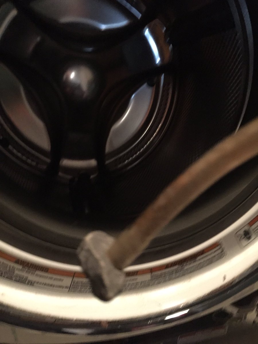 mtbrkerz's tweet photo. Three hours of trial and error, finally a shop vac and brake hose get rock out of the washer drum. #checkpockets https://t.co/3Sa6P879dN