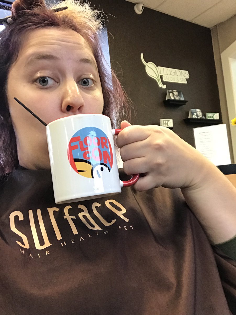 PandaPonyKat's tweet photo. Tis the season of change! When you panic in the morning and just made coffee you bring your floorcon mug to the salon https://t.co/SW3Vt67zVq
