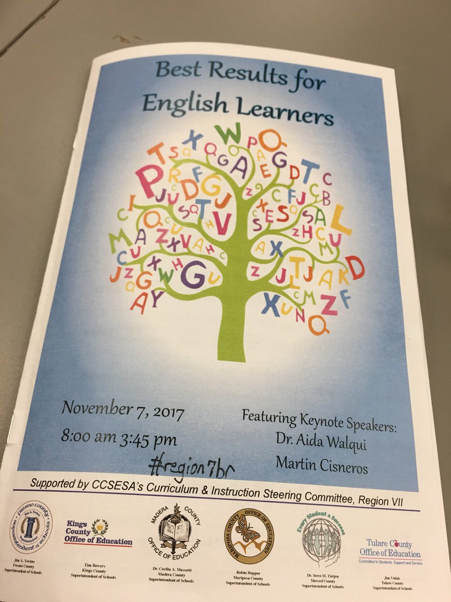 CAellchat's tweet photo. Great conference for #CenCal teachers. #CAellchat #region7br #AllELLsCan https://t.co/ZBRrbHmDBB