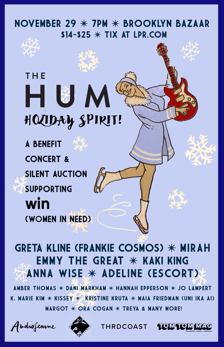 Joining some amazing ladies for The Hum Holiday Spirit to benefit Women In Need at Brooklyn Bazaar on November 29. ✨
fanlink.to/Adeline_1129