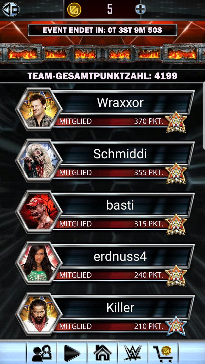 Schmiddi__'s tweet photo. Wieder ein easy Teamevent für das 36Wave. Spezielle Grüße gehen an @d_mittelstadt raus, der mich unterstützt hat!❤ #36Wave #WWESuperCard https://t.co/eqmZASjBCU