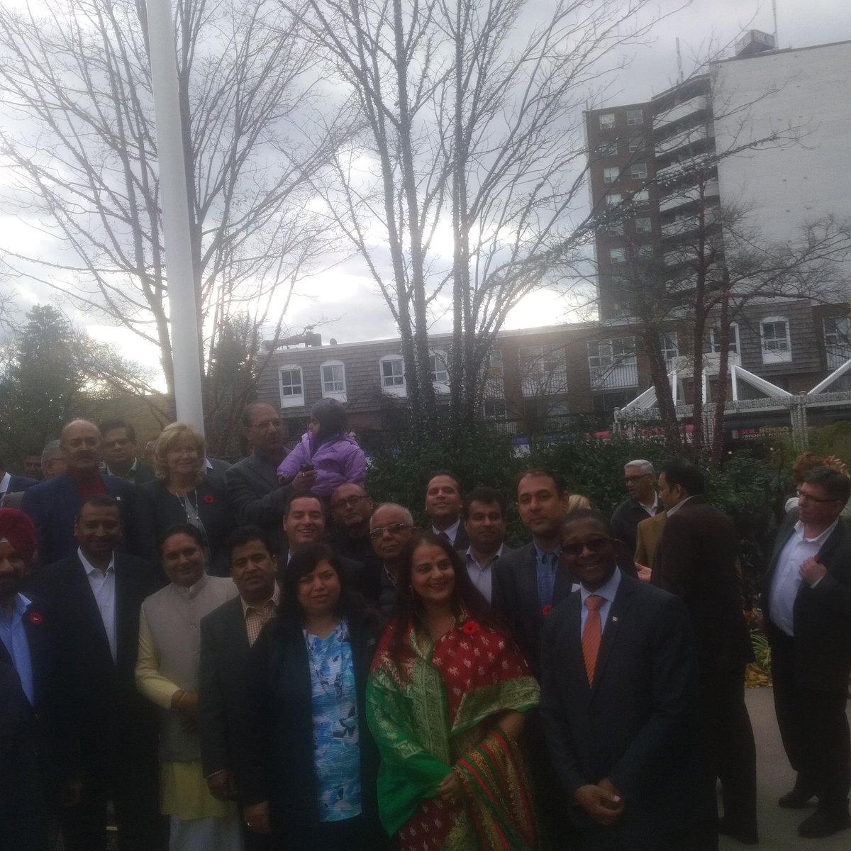 jermibers's tweet photo. Honoured to be at #Brampton City Hall today to celebrate #HinduHeritageMonth Flag Raising. #InclusionandEquity #BramptonFirst https://t.co/fS0jNmVkFS