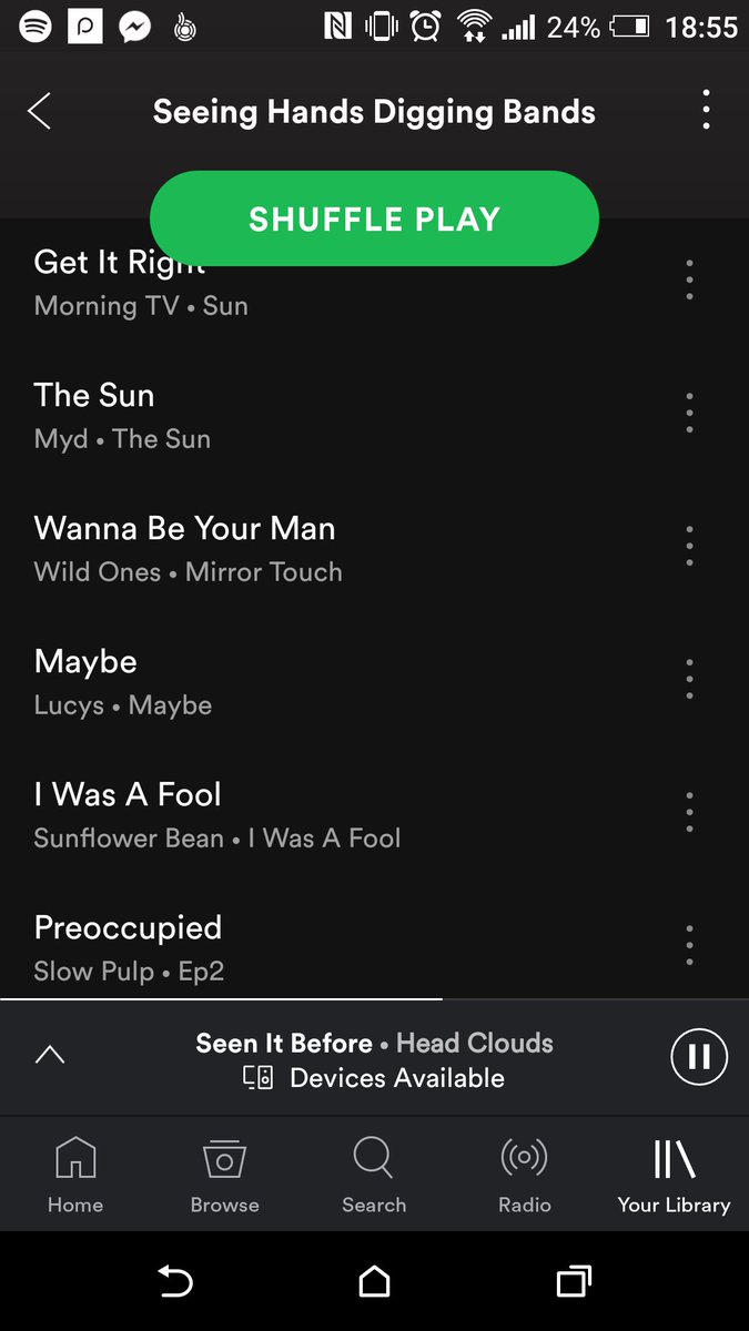 It's been a little while but Seeing Hands Digging Bands is back! open.spotify.com/user/seeinghan…