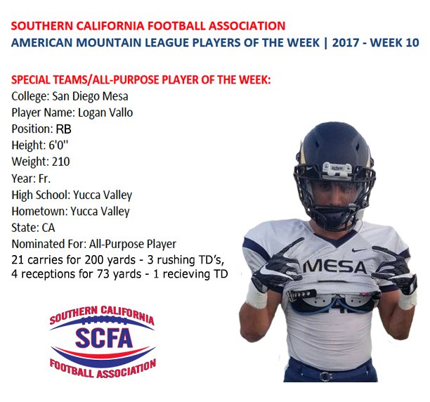 CoachLofthouse's tweet photo. TWO in one game! Add ANOTHER to the list. Congrats Logan for EARNING this award. This is the second for Logan, this season. #Mesarising https://t.co/BKw7VJYsPl