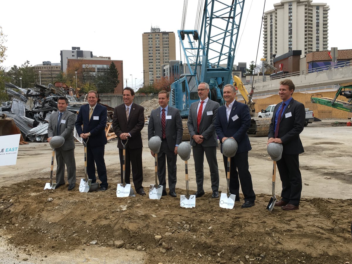 RPAI's team breaks ground on our #CircleEast project in downtown #TowsonMD with our partners at <a href="/AvalonBay/">AvalonBay Communities</a> and <a href="/BaltimoreCounty/">Baltimore County, MD</a>