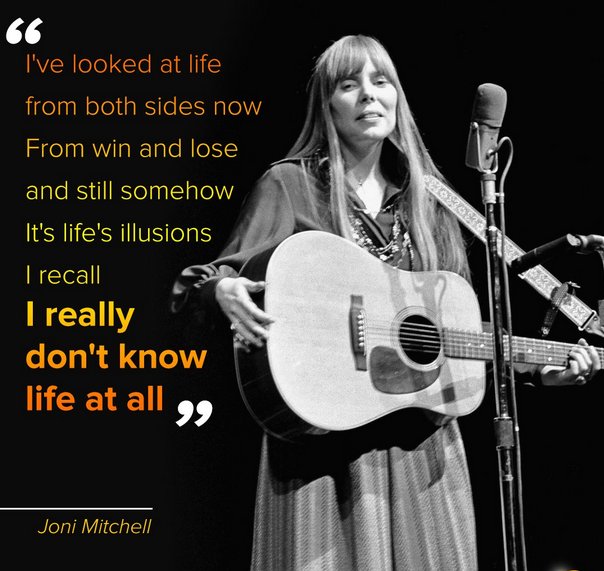 Rolling Stone calls her one of the best song writers ever. Happy Birthday Joni Mitchell. 