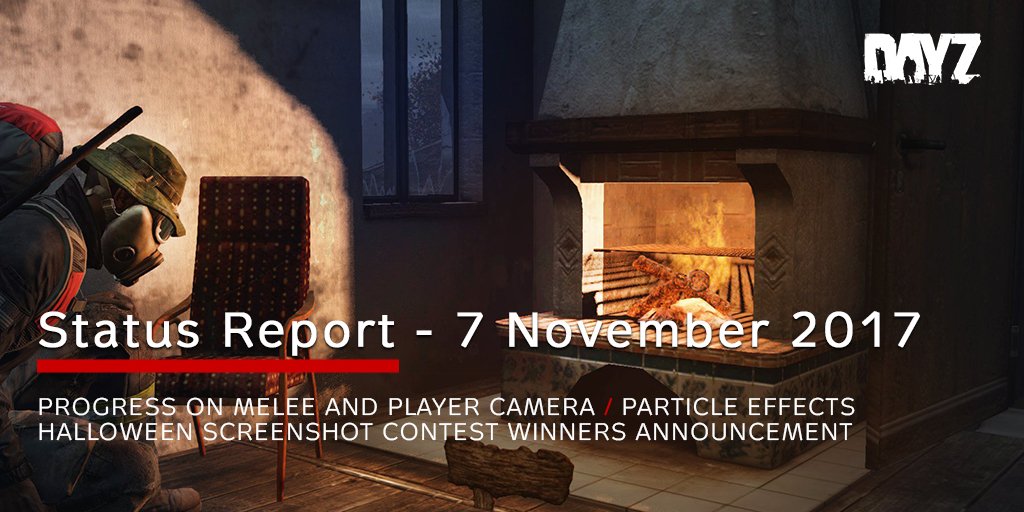 DayZ's tweet photo. It's Status Report Tuesday survivors! Read about the latest in development, and see who won our screenshot contest! https://t.co/qz0dnZ18UA https://t.co/r5ugxt1KDZ