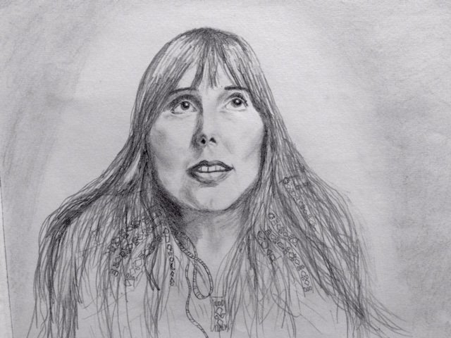 Drawing I did a couple years ago. Happy Birthday Joni Mitchell! 