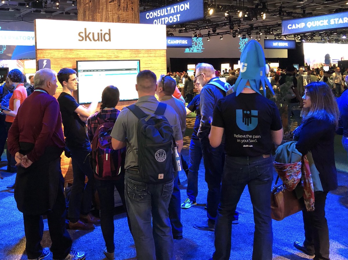 skuidify's tweet photo. Big line in the #DevForest! Come amplify your #Lightning Experience. #DF17 #skuidDF17 @salesforce @Dreamforce https://t.co/C5EewEmGeO