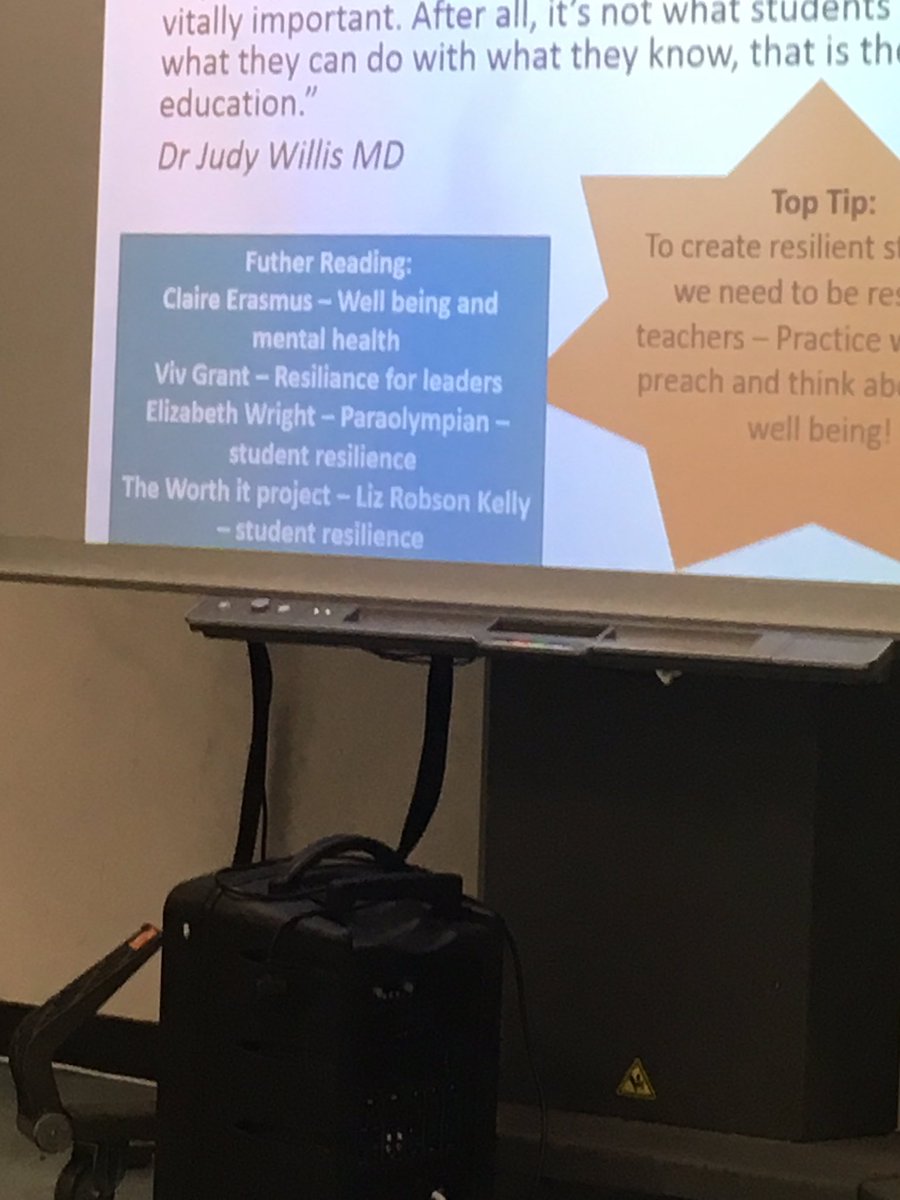 FrancesThapen's tweet photo. Further Reading on Resilience for teachers #TMLEA https://t.co/VHivc25Bgw