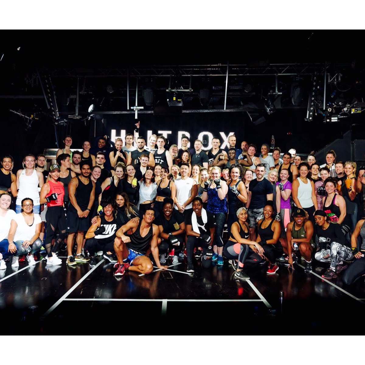 OK_Magazine's tweet photo. We’ve JUST about recovered from @SonjaMoses’ #HiitBox class at @ministryofsound last week - but it was worth it! 🥊💪🏽👊🏽 https://t.co/nmgfUI97Fm