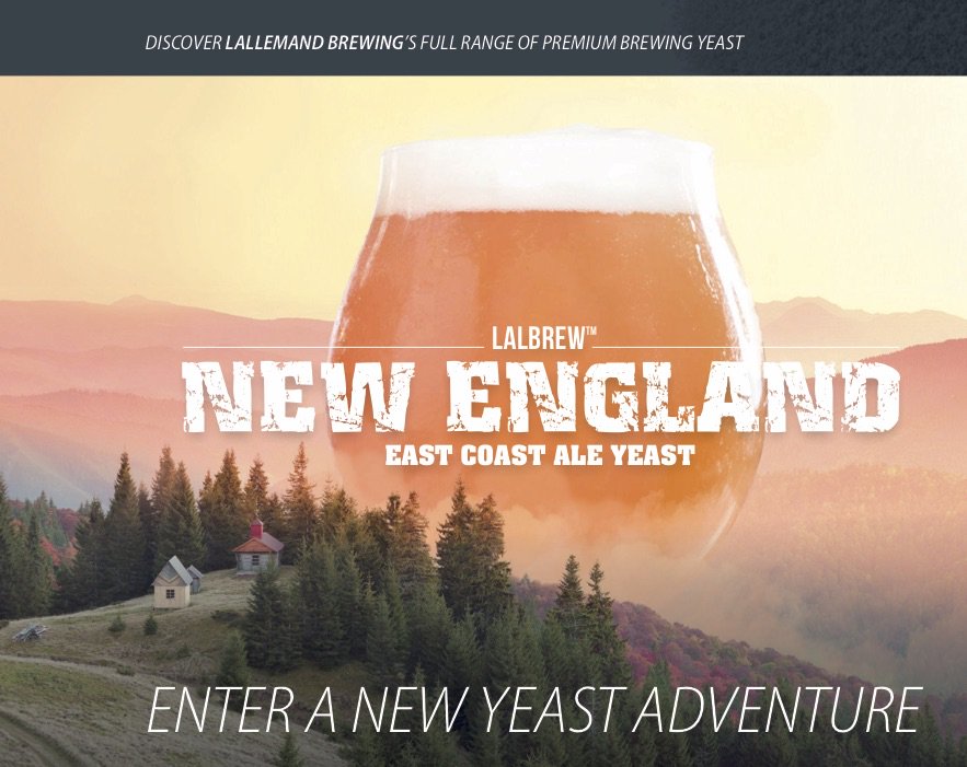 Let's go for a tropical and fruity adventure with the launch of our new Lalbrew™ New England East Coast Ale yeast!

Cheers! 🍻 #newyeast