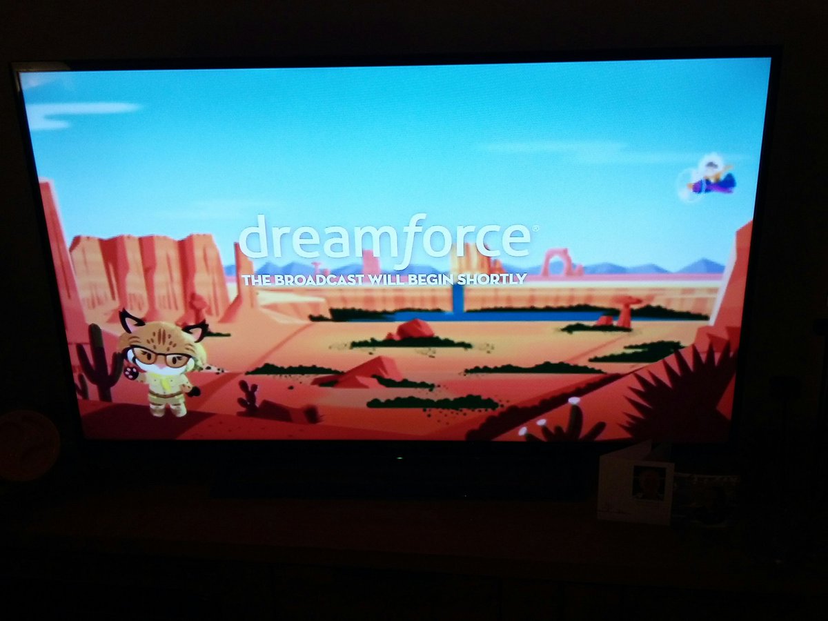 When you can't attend <a href="/Dreamforce/">Dreamforce</a> but still try to experience it in a way ... <a href="/SalesforceLive/">Salesforce Live ☁</a> <a href="/YouTubeTV/">YouTube TV</a> 💟 #AdminAtHome #Belgium