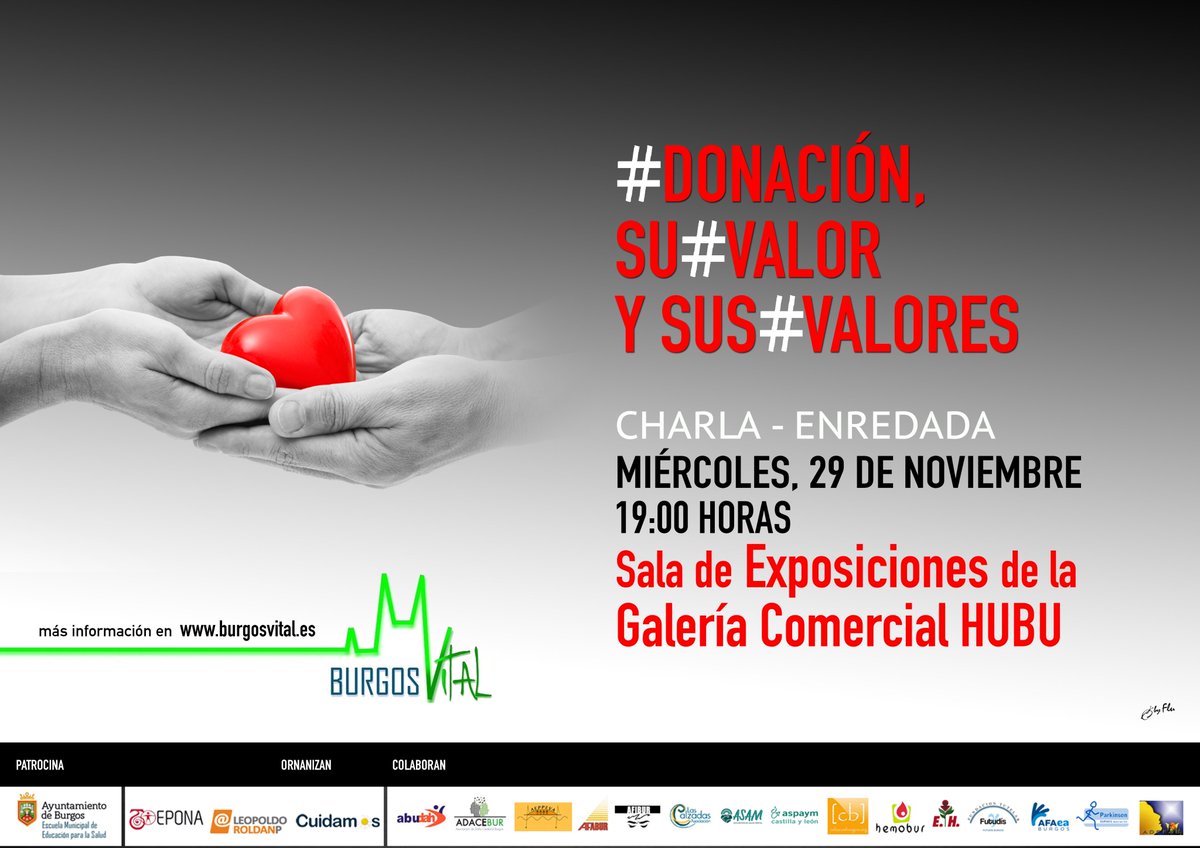 Parkinson Burgos 🚶🏻 (@parkinsonburgos) on Twitter photo Atención! Ya lo tenemos, el 29 de noviembre, miércoles, a las 19h ...nos vemos en la <a href="/GaleriaHUBU/">Galeria HUBU</a> con #Donación. su #Valor y sus #Valores! Atención! Ya lo tenemos, el 29 de noviembre, miércoles, a las 19h ...nos vemos en la <a href="/GaleriaHUBU/">Galeria HUBU</a> con #Donación. su #Valor y sus #Valores!
