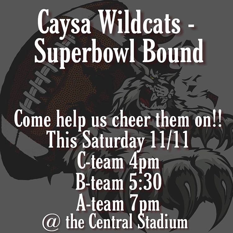CCACATS's tweet photo. Come out and support our young athletes of Central! #centralproud #clawsout https://t.co/S7RHDQRKCv