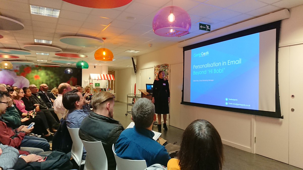 lenkakopp's tweet photo. Looking forward to learn how to personalise emails like it's 2017 from @SadieAtGenie at #CambMarketing tonight. https://t.co/AcFGLNjXPf