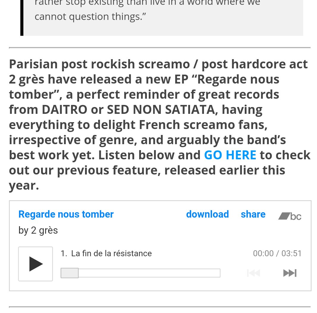 2_gres's tweet photo. ça badass à mort ça
#jesuisenlove #screamo #hardcorenoporn #sound #pariscentredumonde https://t.co/FWRMMfGWtx