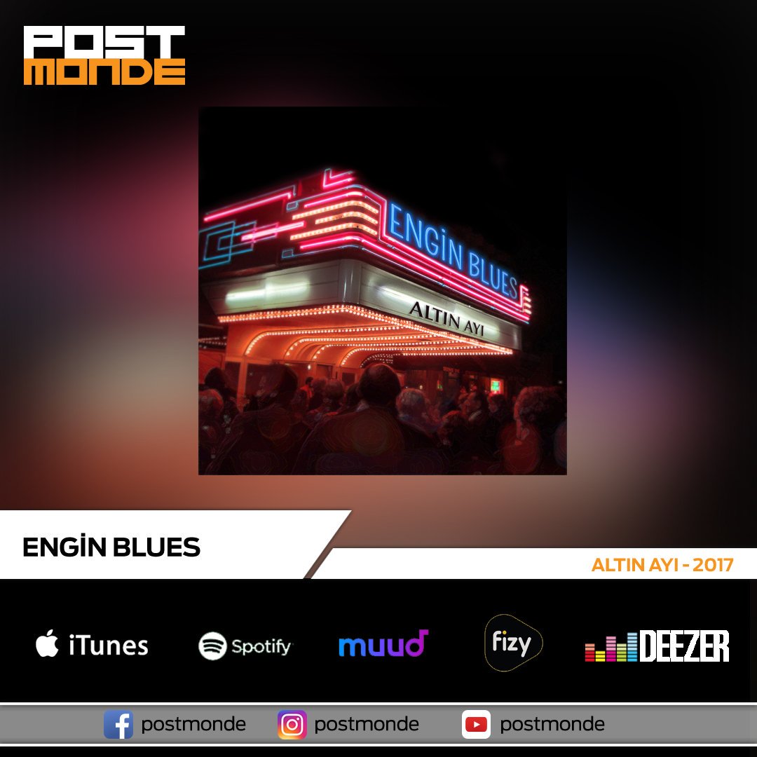 PostMonde's tweet photo. Engin Blues'un yeni albümü "Altın Ayı" bu ay tüm dijital platformlarda yayımlandı. Grubu tebrik ediyor ve konserlerde başarılar diliyoruz! https://t.co/ER8nLeC1tD