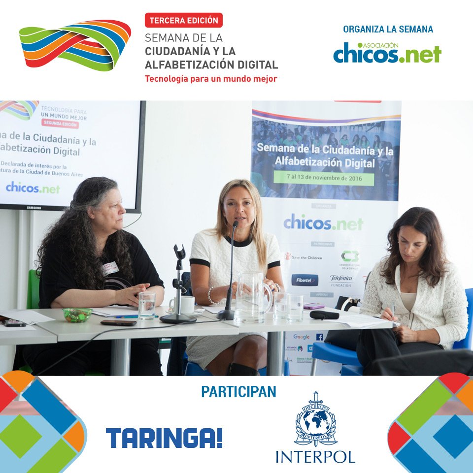 Ahora: La Ruta de la Protección en Entornos Digitales. Organizado por: Chicos.net junto a <a href="/INTERPOL_HQ/">INTERPOL</a> y <a href="/taringa/">taringa!</a>