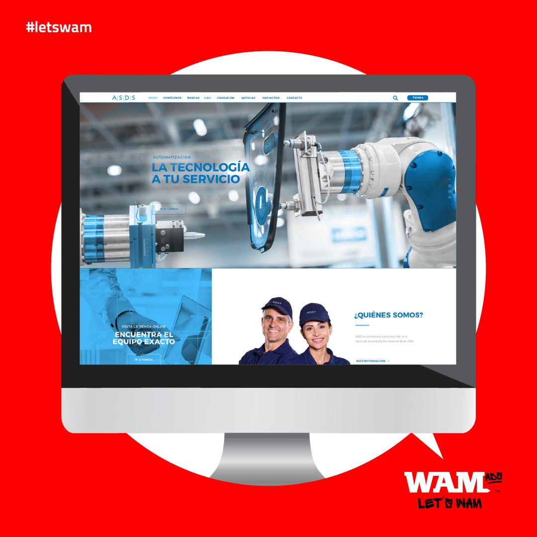 wamads's tweet photo. Nuevo site made in #WAMads, para el líder en automatización industrial ASDS. #WAM #letswam https://t.co/GRKQsdBiYy