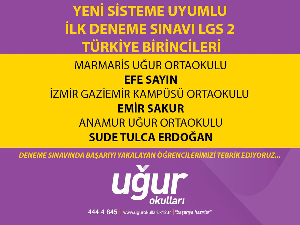 #UgurluLGS <a href="/nevzatkulaber/">Nevzat Kulaberoğlu</a> <a href="/adilkurt9/">Adil Kurt</a> <a href="/barisszgn/">Barış SEZGİN</a> <a href="/MUSTAFACAKIR28/">MUSTAFA ÇAKIR</a> <a href="/MuzeyyenBedel/">MüzeyyenBedelYalçın</a>
