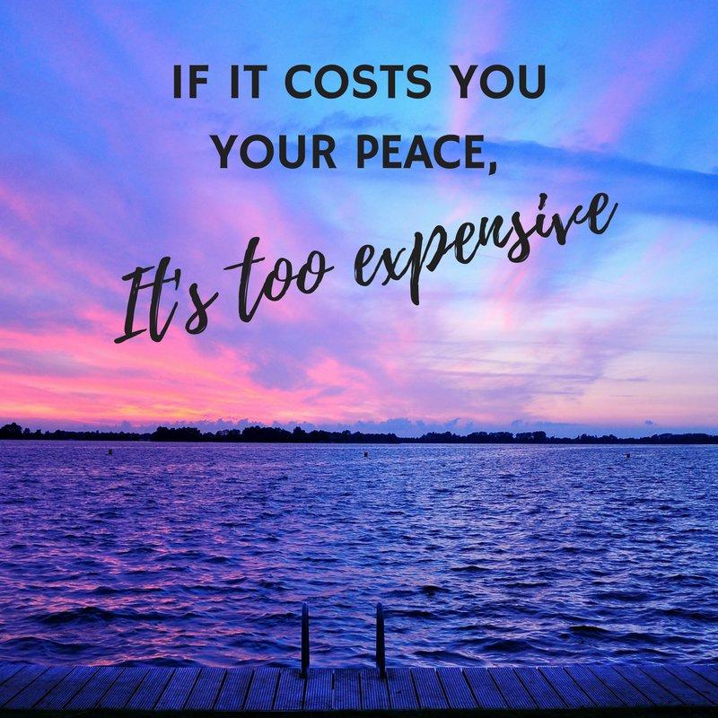 AlphaBizFL's tweet photo. If it costs you your peace, it's too expensive #peaceofmind #positivitypack #tuesdaythoughts #livemindfully #happiness https://t.co/k8fw9VLOkV