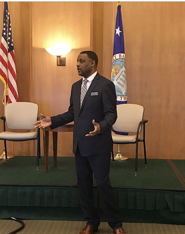 EximBankUS's tweet photo. Today, Aerek Stephens, Export Finance Manager leads Trade Finance Solutions Training to room full of lenders, brokers, exporters &amp; more! https://t.co/NlI3XGrHac