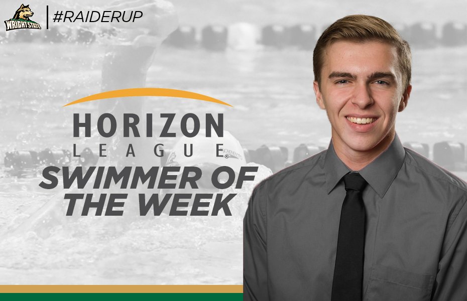 WSURaiders's tweet photo. Help us congratulate Dominic Poletta on being named Swimmer of the Week! Won and set a pool record in the 50 free and won the 100 free! https://t.co/enLx6in6Sm