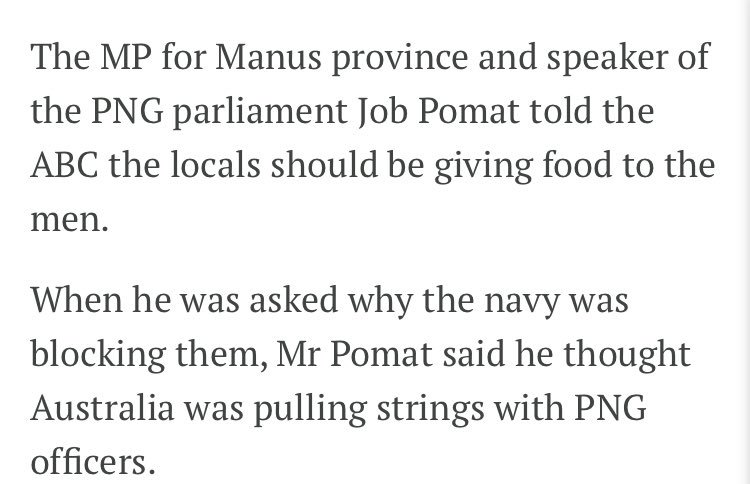 CartwheelPrint's tweet photo. For Manus refugees, court rejection no surprise https://t.co/xiHAdisBPA MP for Manus thinks Australia’s pulling PNG strings. #auspol #manus https://t.co/EvSKH8XEli
