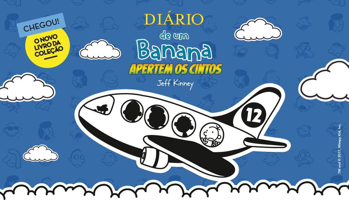 Chega hoje às livrarias de todo o país #ApertemOsCintos, o 12° volume de Diário de um Banana! 📚
Garanta o seu: bit.ly/BananaLivro12