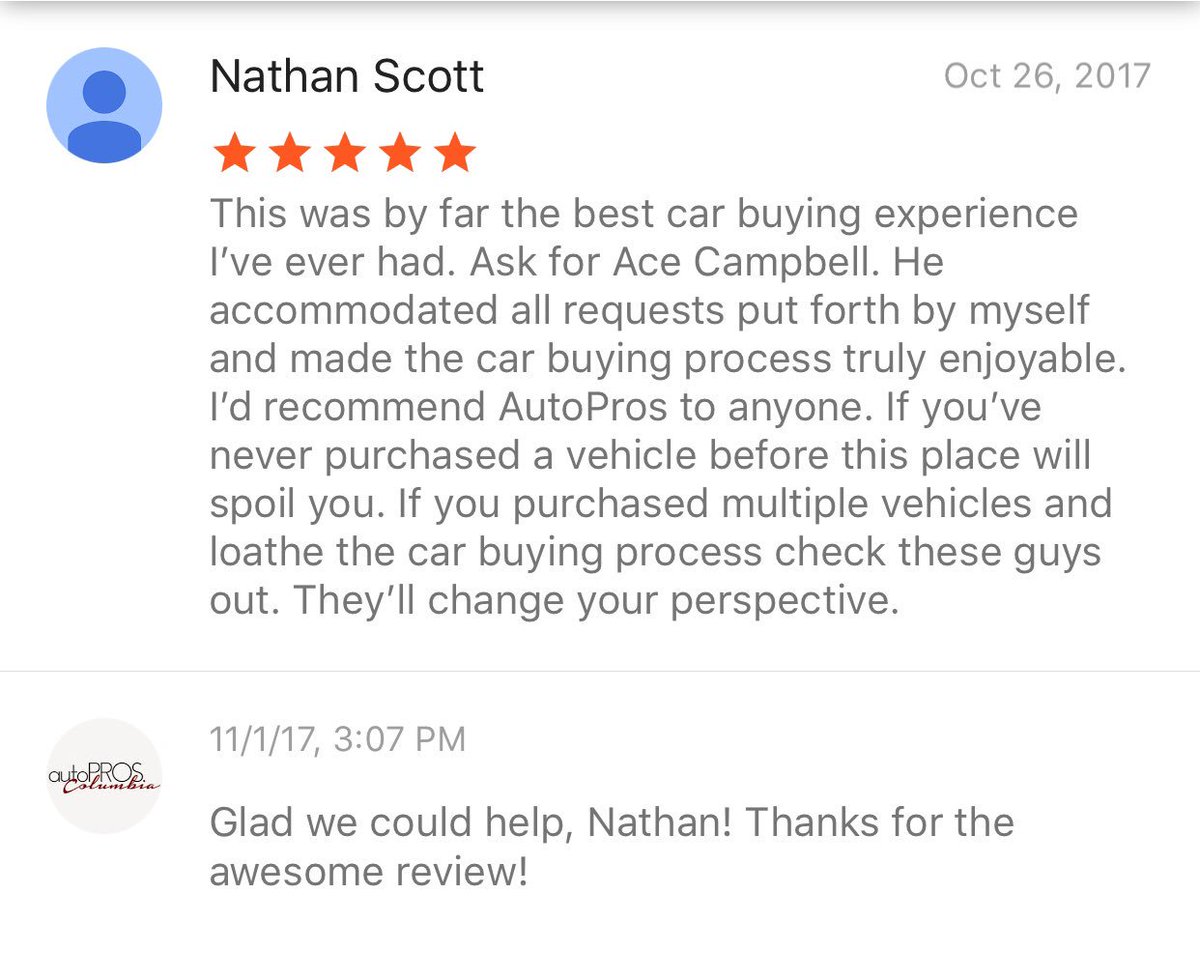 autoPROScola's tweet photo. We now have 1,990 Google reviews with a 4.8 star rating which is the most of any dealer in South Carolina. Thanks, guys! https://t.co/f3qmp5obaw