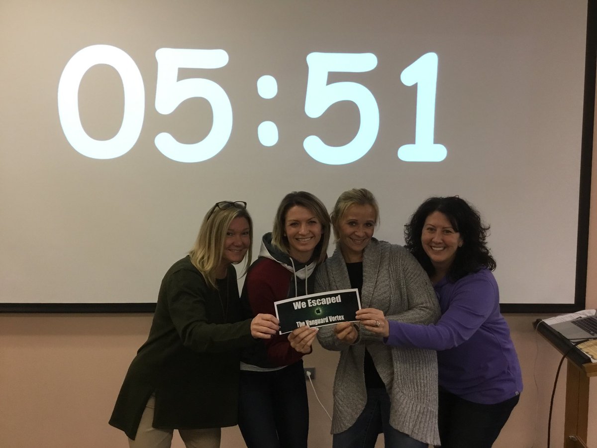 MrsLokanc's tweet photo. We Escaped!! #innovate135 https://t.co/0O06XxuBY1