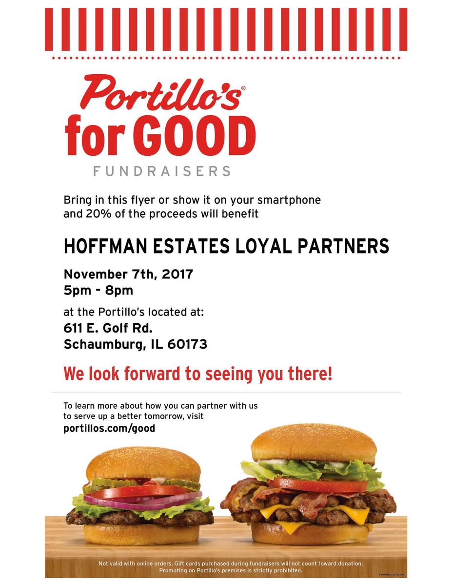 HehsHelp's tweet image. Portillo’s tonight!  Hope to see you there! @HoffmanHS @hehsStuCo